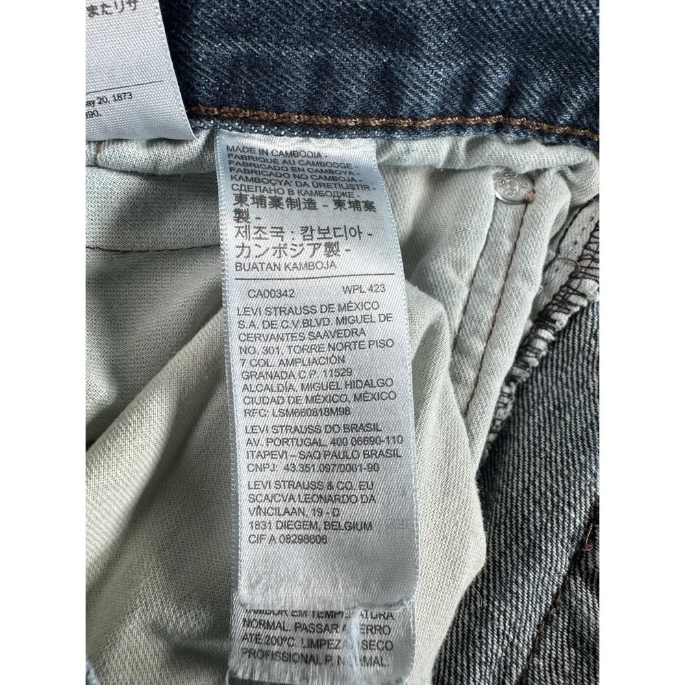 Levis 527 Slim Bootcut Jeans Mens 34x32 Medium Wash Blue Denim Pants